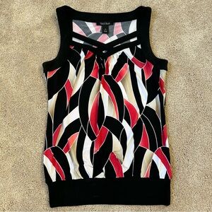 White House Black Market Small Multicolor Sleeveless Top